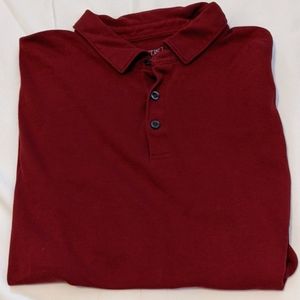 Men's red Cotton polo